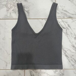 Free People grey tank top.